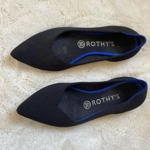 Rothys The Point Black Ballet Flats Sz 8.5